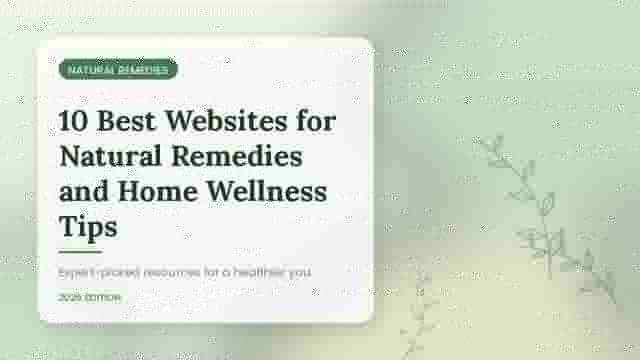 Laptop showing natural remedies websites beside dried herbs, honey, and a mug of tea