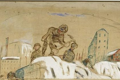 Construction workers on a site