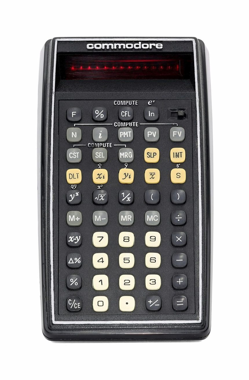 A calculator and financial documents